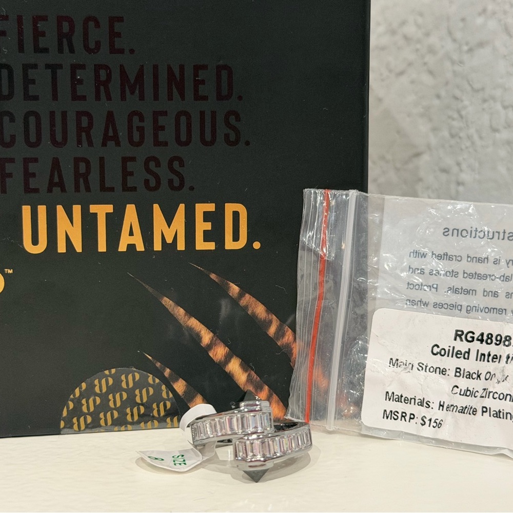 Bomb Party Untamed Ring Coiled Intentions - Size 8
